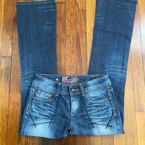 Beautiful Rock Express Blue Jeans. Size 6